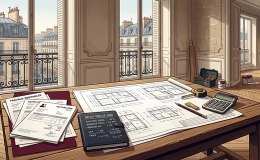 Déficit foncier en 2026 avec travaux dans un logement ancien